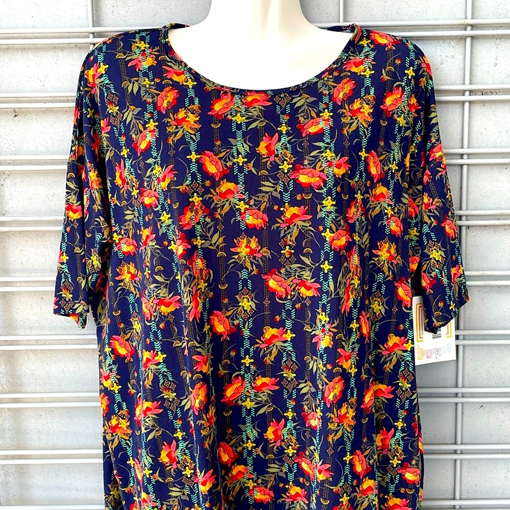 LLR 🌹Rose & Floral Printed Irma Tunic Top-0045